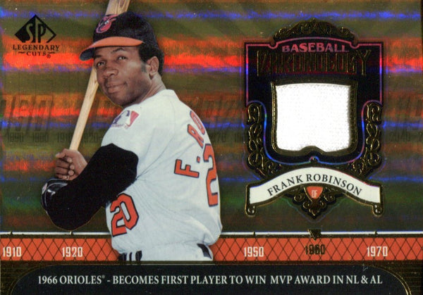 Frank Robinson 2006 Upper Deck SP Legendary Cuts Chronology Jersey Card