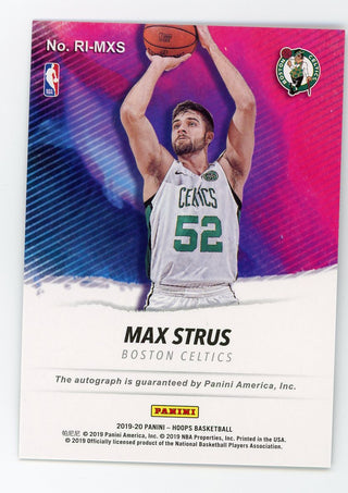 Max Strus 2019-20 Panini Hoops #RIMXS Autographed Card