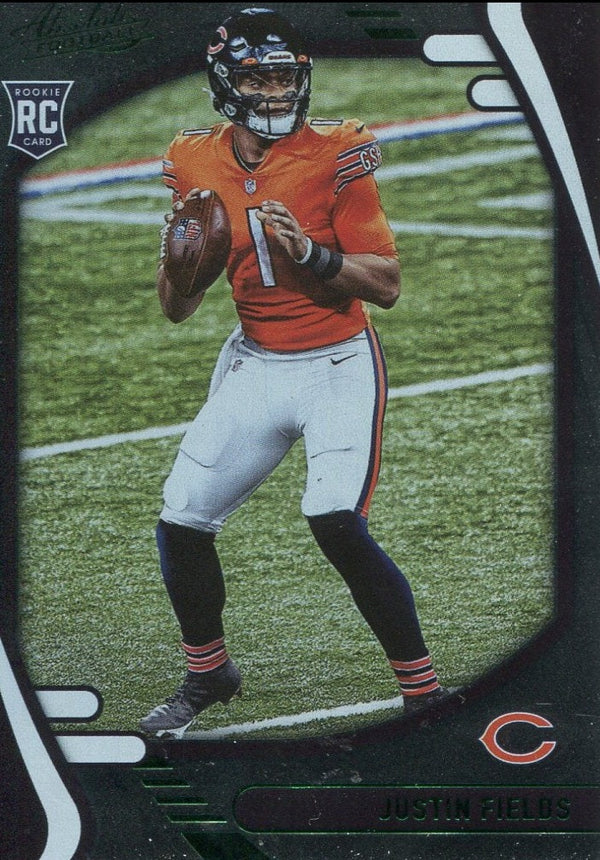 Justin Fields 2021 Panini Absolute Rookie Green Card