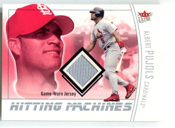 Albert Pujols 2004 Fleer Hitting Machines Jersey CARD #HMAP