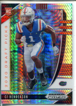 CJ Henderson 2020 Prizm Draft Picks Hyper Silver Rookie Card 42/75