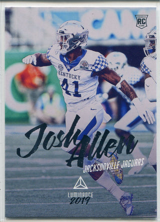 Josh Allen 2019 Panini Luminance Rookie Card