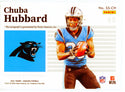 Chuba Hubbard Autographed 2021 Panini Encased Scripted Signatures Card #SS-CH