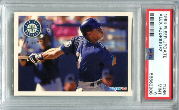 Alex Rodriguez 1994 Fleer Update #U86 PSA Mint 9 Card