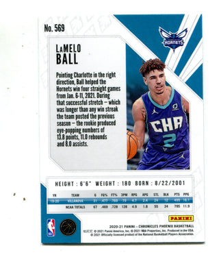 LaMelo Ball 2020-21 Panini Phoenix #569 Rookie Card