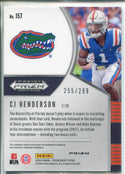 CJ Henderson 2020 Prizm Draft Picks Blue Wave Rookie Card 255/299