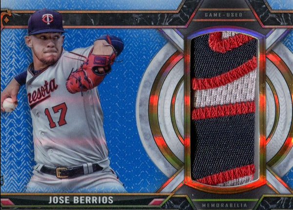 Jose Berrios 2021 Topps Game Used Memorabilia Card #3/3