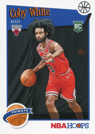 Coby White 2019-20 Panini NBA Hoops Tribute Rookie Card