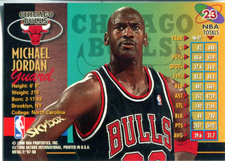 Michael Jordan 1998 Skybox Metal Card