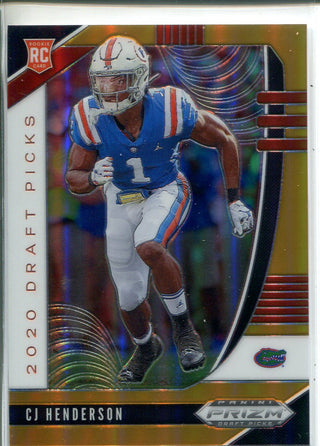 CJ Henderson 2020 Prizm Draft Picks Orange Rookie Card 6/149