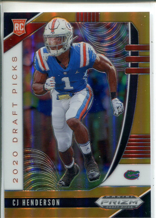 CJ Henderson 2020 Prizm Draft Picks Orange Rookie Card 6/149