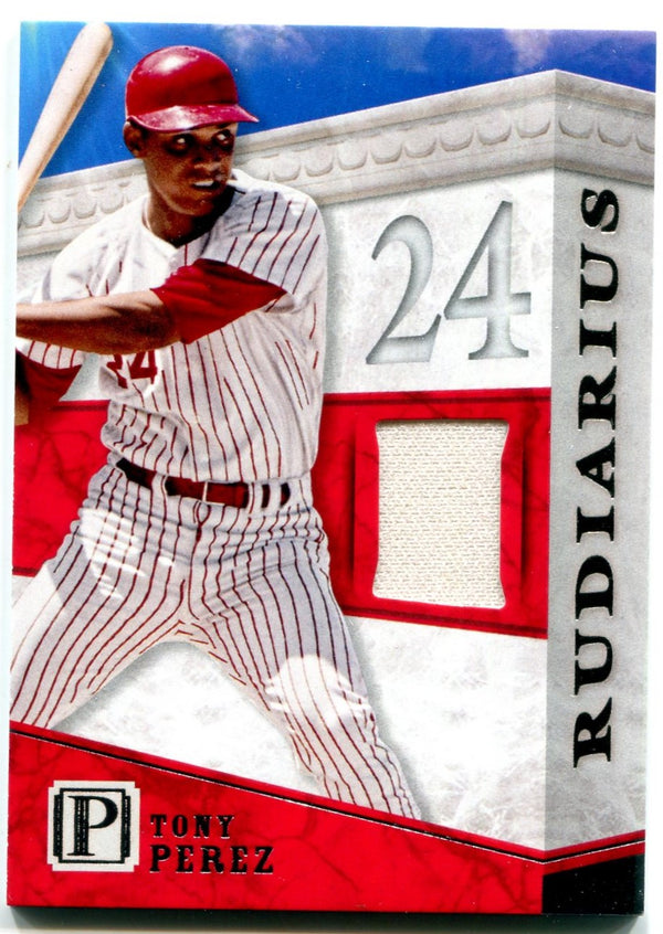 Tony Perez 2016 Panini #R-TP Pantheon Rudiarius Jersey Card /99