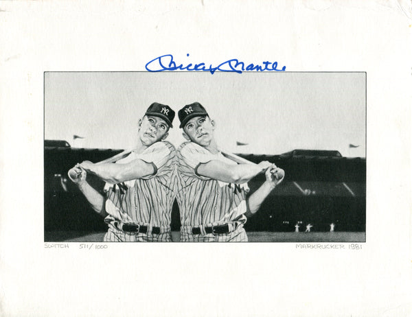 Mickey Mantle Autographed 8x10 Photo