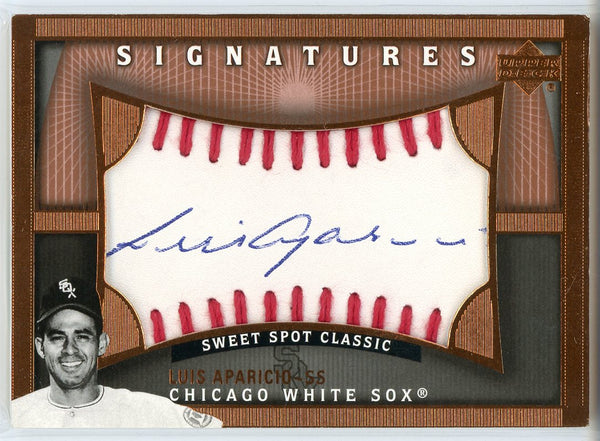 Luis Aparicio Autographed 2005 Upper Deck Sweet Spot Classic Signatures Card #LA