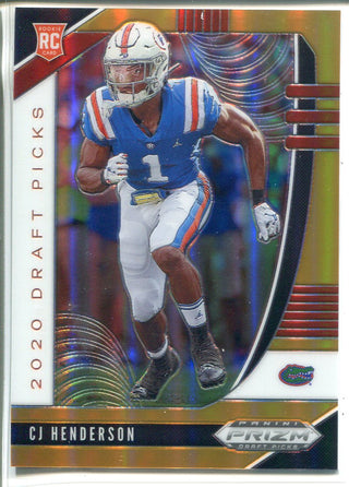 CJ Henderson 2020 Prizm Draft Picks Orange Rookie Card 103/149