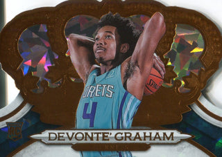 Devonte' Graham 2018-19 Crown Royale Cracked Ice Rookie Card 82/99