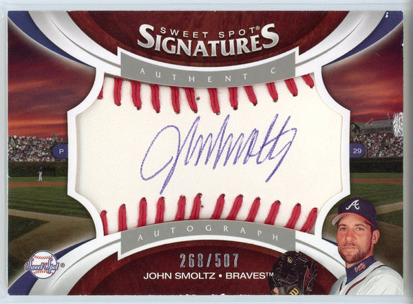 John Smoltz Autographed 2006 Upper Deck Sweet Spot Signatures Card #SS-SM