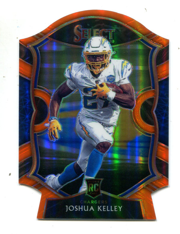 Joshua Kelley 2020 Panini Select #79 Orange Concourse Prizm Die-Cut