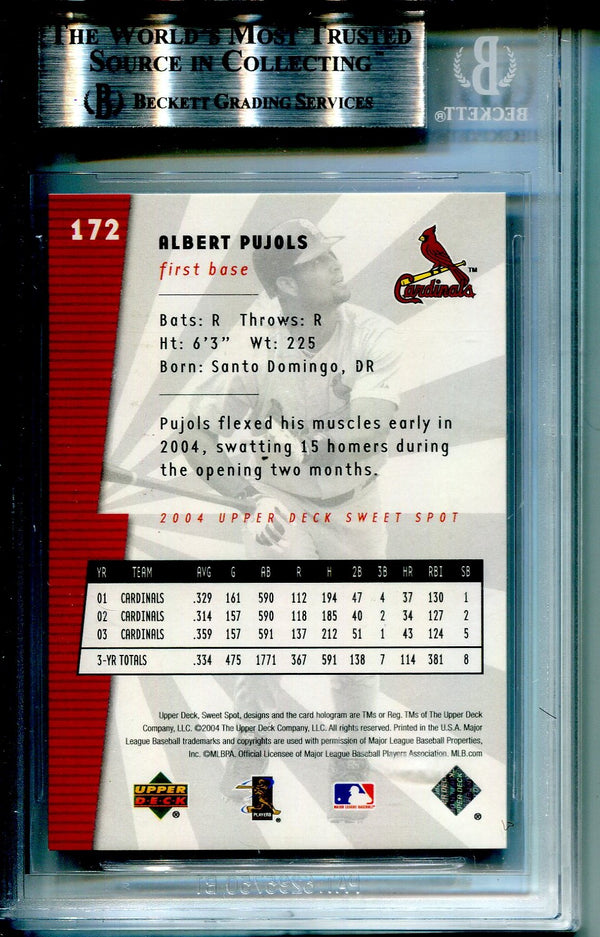 Albert Pujols 2004 Upper Deck Sweet Spot Unsigned Card (Beckett)