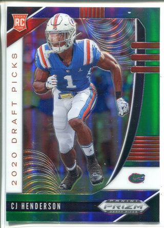 CJ Henderson 2020 Prizm Draft Picks Green & Purple Rookie Card 143/199