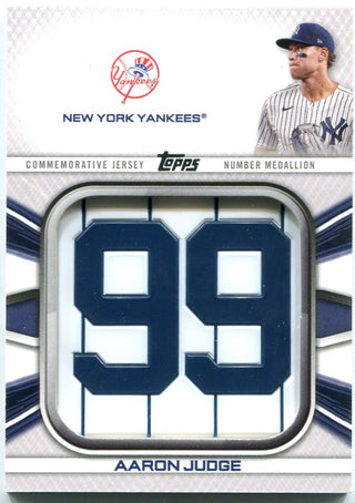 Aaron Judge Topps Commemorative Jersey Number Medallion