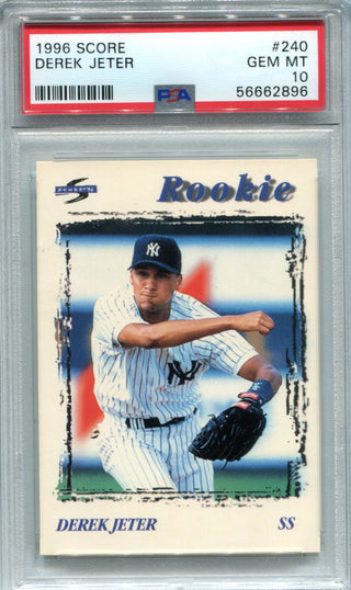 Derek Jeter 1996 Score #240 PSA GEM MT 10 Card