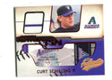 Curt Schilling 2002 Fleer Authentic Authentix Jersey # JACS Card