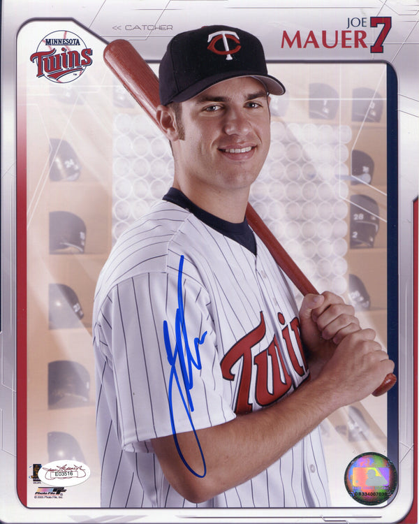 Joe Mauer Autographed 8x10 Photo (JSA)