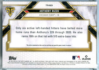 Anthony Rizzo 2021 Topps Triple Threads Lefty Offense #TTRIZ3 Card /3