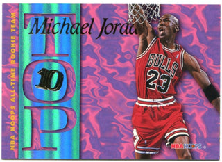 Skybox Fleer Michael Jordan Top 10 All Time Rookie Team 1995