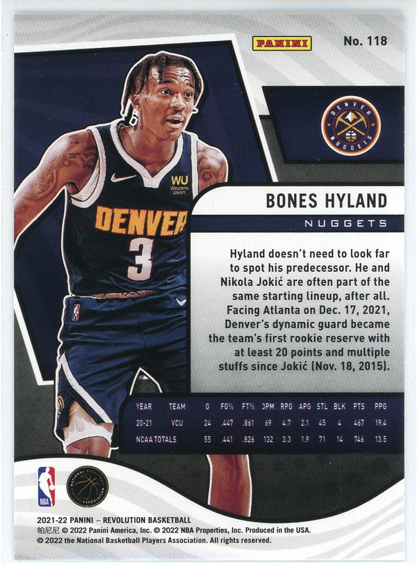 Bones Hyland 2021-22 Panini Revolution Rookie Card #118