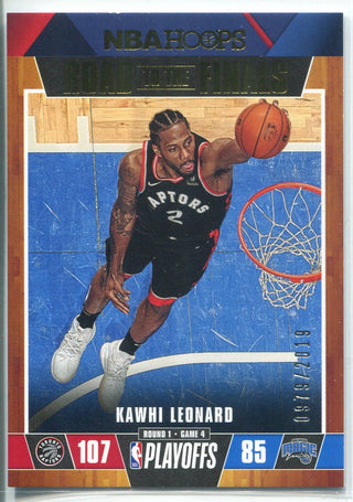 Kawhi Leonard 2019-20 Panini Hoops Road to the Finals Insert Card