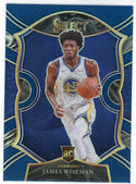 James Wiseman 2020-21 Panini Select Concourse Blue Prizm Rookie Card #62