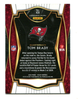 Tom Brady 2019 Panini Select #101 Premier Level Card