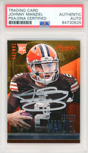 Johnny Manziel Autographed 2014 Panini Prestige Rookie Card #253 (PSA Auto)