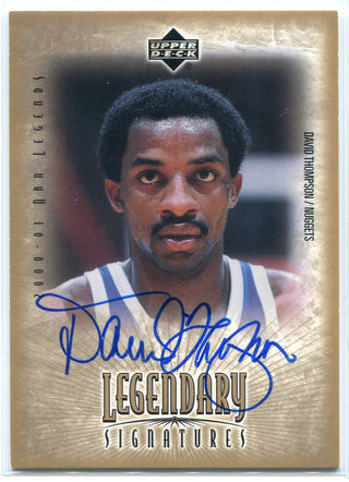 David Thompson Autographed 2001 Upper Deck Legendary Signatures Card