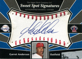 Garret Anderson Autographed Upper Deck Card