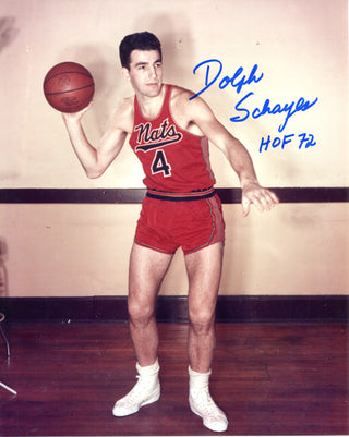 Dolph Schayes "HOF 72" Autographed 8x10 Photo