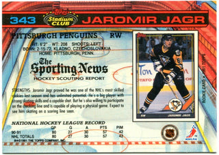 Jaromir Jagr Topps Stadium Club 1991