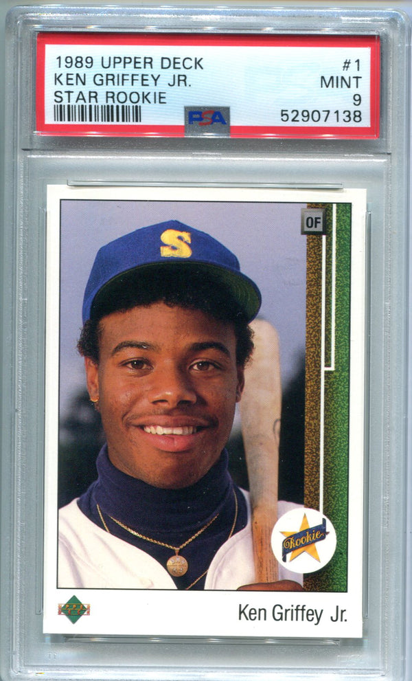 Ken Griffey Jr 1989 Upper Deck #1 (PSA Mint 9) Card