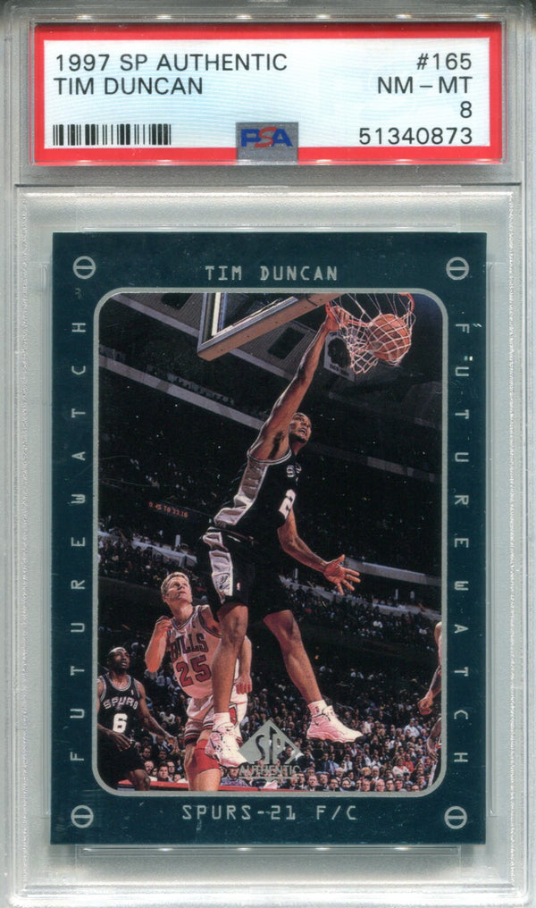 Tim Duncan 1997 Upper Deck Sp Authentic Card (PSA)