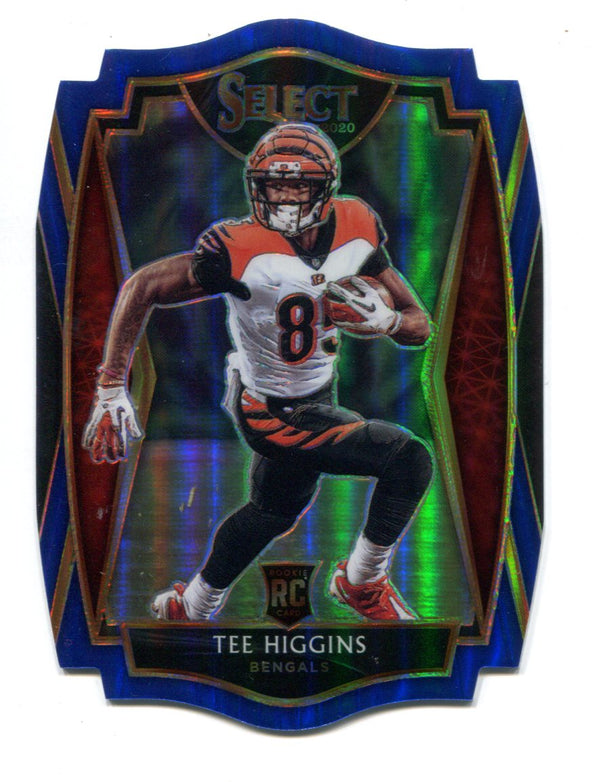 Tee Higgans 2020 Panini Select #160 Premier Blue Prizm RC