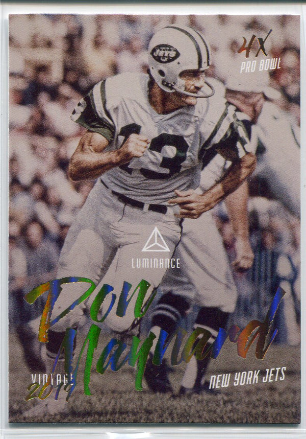 Don Maynard 2019 Panini Luminance Insert Card