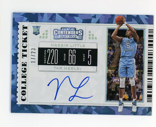 Nassir Little 2019-20 Panini Contenders Draft Picks Cracked Ice #62 Auto Card /23