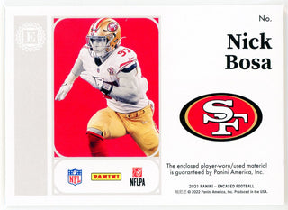 Nick Bosa 2021 Panini Encased Substantial Patches Card