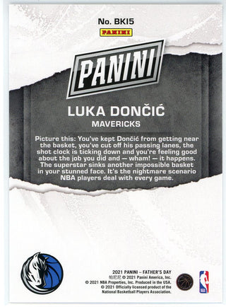 Luka Doncic 2021 Panini Father's Day Card #BK15