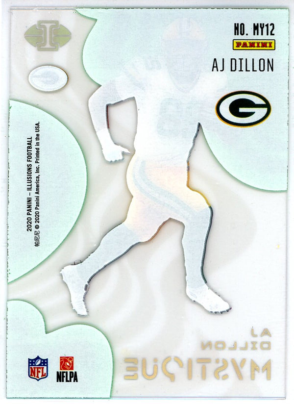 AJ Dillon 2020 Panini Illusions Mystique Rookie Card #MY12