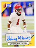 Ga'Quincy Mckinstry Autographed 2021 Leaf Pro Set Card #PS-GM2