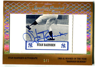 Johnny Bench & Stan Bahnsen Autographed 2013 Tristar SignaCuts Baseball Card  #1/1