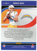 Justin Herbert 2020 Panini Playoff Rookie Wave Card #RW-4